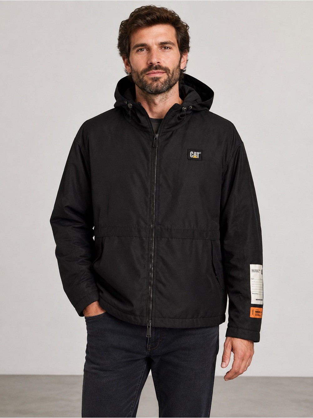 Heron Preston x Caterpillar CAT Hooded Jacket Black XL